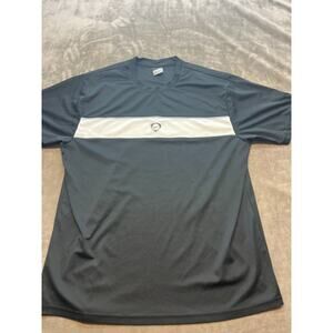 Nike‎ Dri Fit Short Sleeve T Shirt Mens Large Black and Grey Color Block